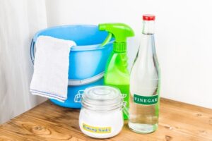 Keep the newly remodeled kitchen and bath from Amanzi clean with vinegar